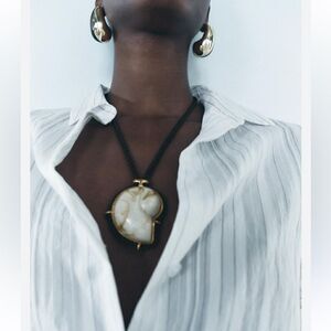 Boho seashell necklace N409